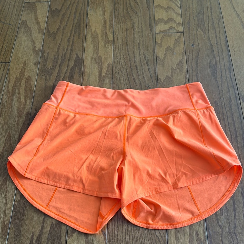 lululemon athletica Orange Athletic Shorts